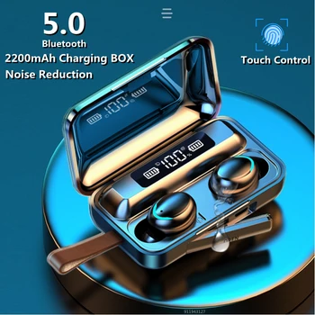 TWS Traadita Bluetooth-Kõrvaklapid LED Laadimise Kasti Traadita Kõrvaklappide Sügav Bass Stereo Sport Veekindel Peakomplekt, W/Mic