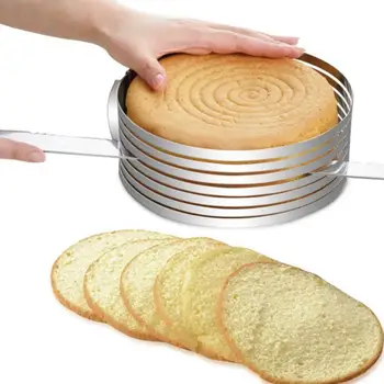 Reguleeritav Ümmargune Roostevabast Terasest Kook Ringi Bakeware Vahendid DIY Kook Lõikur Slicer, Küpsetamine, Tööriistad