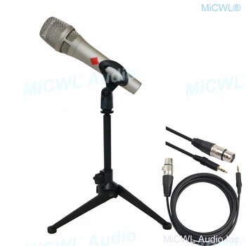 Pro KMS105 Live Kondensaator Mikrofon Metallist 48V Phantom Power KMS 105 Häält, Karaoke, Internet Live Mic koos Töölaua Toetus