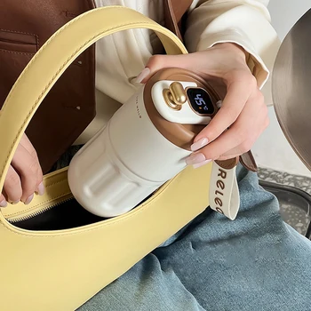Smart Kohvi Tassi Daamid Lisatud Pudel Suvel Jahutavad Kaasaskantav Roostevabast Terasest Vee Kottle koos näidik