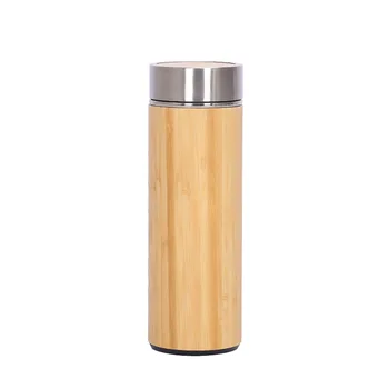 Looduslikust Bambusest Termosed Cup Roostevabast Terasest Pudel termosed Thermoses 12hours tee tassi