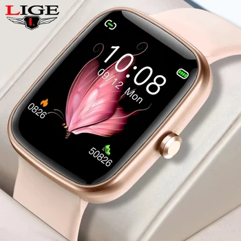 LIGE 2022 Smart Watch Naised Mehed Täis Touch Käevõru Fitness Tracker Sport Kellad tervisekontrolli Smart Kell Smartwatch Daamid