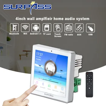 Avaleht Uued Mini-WiFi-Bluetooth-ühilduva Touch Ekraani Seina Audio Music Center Heli Võimendi TV tablett Smart Digital Stereo FM