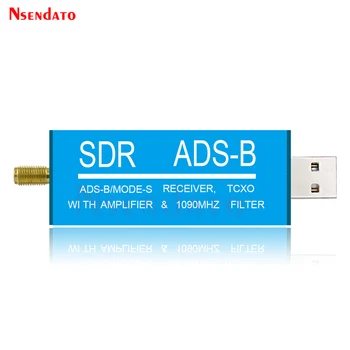 RTL2832U ADS-B Mode-S USB SDR TV-Vastuvõtja Sisseehitatud RF Võimendi 1090MHz Bandpass Filter Raadio SDR Bänd TV Skanner Tuuner Kinni