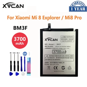 Algne XVCAN Suure Mahutavusega 3700mAh BM3F Aku Xiaomi 8 Mi 8 Explorer / Mi8 Pro Telefon asenduspatareidega Bateria