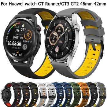 Silikoon Watchband Rihma Huawei Vaadata GT3 GT2 GT 2 3 Gt2 pro 42mm Runner 46 mm Smartwatch 20 22mm Ansamblid Au magic 2 42/46 mm