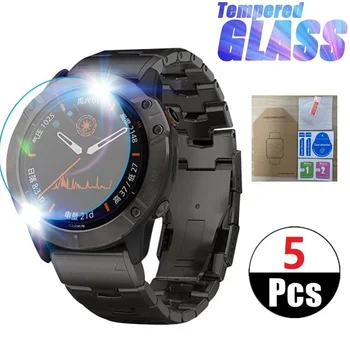 5 tk Smart Watch Karastatud Klaasist Film Garmin Vaadata Fenix 7 7x 7s 6 6x Pro 6s 5 5s 5x Pluss Screen Protector kaitsekile