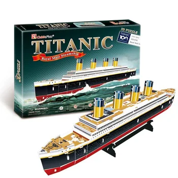 3D Puzzles Titanic Laeva DIY Paber Mudel Lapsed Loominguline IQ Mõistatusi Täiskasvanute Kingitused Laste Haridus Mänguasjad Papist Mudel 35 TK
