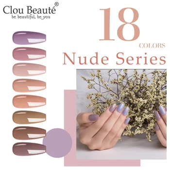 Clou Beaute 15ml 18 Värve Geel Küünelakk Värvi Nude Sari Küünte Geel-Lakk maha Leotada LED-UV-Hübriid Geel-Lakk Küünte Praimerite