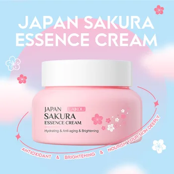 Sakura Sisuliselt Cream Cherry Blossom Näo Kreem, Niisutav Anti Kirtsutama Anti Aging Särama Naha Hooldus Eemaldada Tumedad Ringid