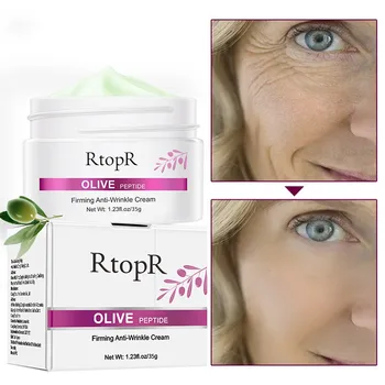 Oliiviõli Peptiid Pinguldav Anti-Wrinkle Cream Vähendada Nägu Trahvi Read Pinguta Poorid Valgendamine Õli-kontrolli Akne Naha Niisutamine