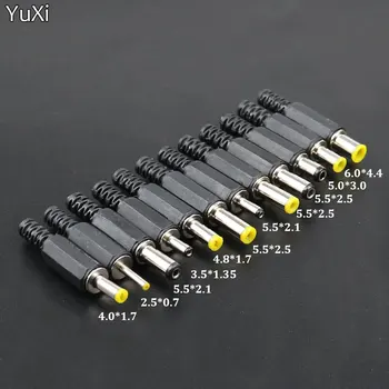 YuXi 10tk SM 6.0*4.4 5.5*2.5 5.5*2.1 5.0*3.0 4.8*1.7 4.0*1.7 3.5*1.35 2.5*0.7 mm Meeste DC Pistik-Pistik DIY laadimispistik