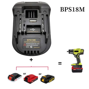 BPS18M Aku Adapter Kaasaskantav Ohutu Kasutada USB Liides 20V, et 18V Juhtmeta elektrilise Tööriista Aku, millega Kohandatakse Vahend Porter Cable