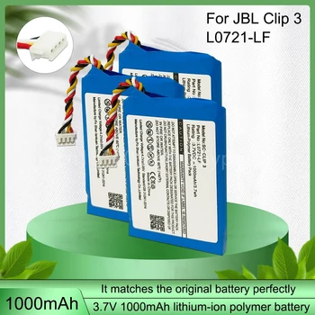 3,7 V 1000mAh Laetav Li-ion Aku Asendamine JBL clip3 Klamber 3 LIIVA L0721-LF Juhtmevaba Bluetooth Kõlar Patareid