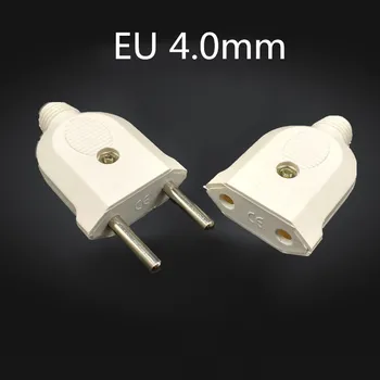 2 Pin-EU Pistik Mees Naine elektrooniline Liides Pesa Juhtmestik Power Extension Cord Plug Connector Adapter Eemaldatav Rewireable