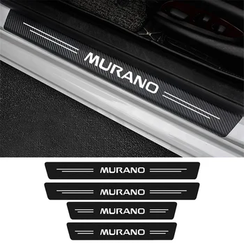 4tk Auto Lohistama Plaat Ukse Läve Aknalaud Kleepsud Nissan Murano Z50 Z51 Z52 2002 2003 2005 2006 - 2021 2020 Auto Logo Hõlmab