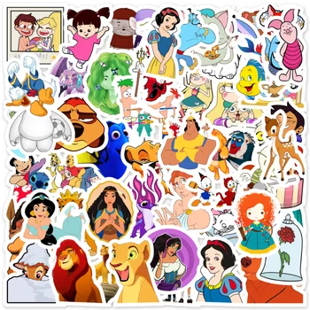10/30/50/100TK Disney Mix Cartoon Princess Miki Kleebis DIY Päevik Sülearvuti Pagasi Rula Graffiti Kleebised Lõbus Lapsele Mänguasjad