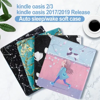 Kindle Oasis 2019 puhul Kindle Oasis (9. ja 10. Gen - 2017 ja 2019 Release) Pehme Kaas Auto Sleep/Wake kindle Oasis 2 3