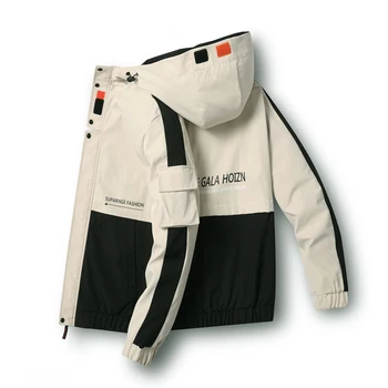 Kõrge Kvaliteet Mood Kevad-Sügis Mehed SportWear Jope Kapuutsiga Windbreaker Väljas Bomber Jacket, Meeste Streetwear