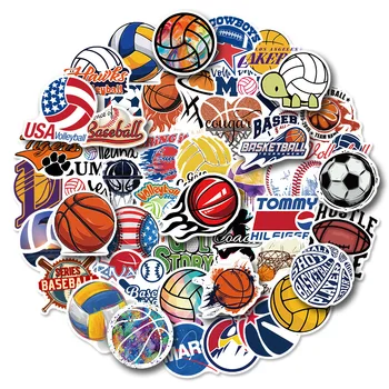 50tk pallimängud Kleebised NBA Korvpall Spordi Kollektsiooni Kleebised Armas Sülearvuti Nahk Veekindlad Sülearvuti Rula Kleebis