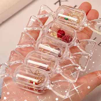5tk Mini Candy Läbipaistev Ladustamise Kasti Magus Kujuline Plastikust Ehted Kastid Ringi Kõrvarõngas Omanik Korraldaja Pakendi Juhtudel Kingitused