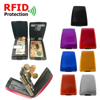 Alumiinium RFID-Krediidi-Pangale Kaardi Omanik Meeste ja Naiste Rahakott Raha Kotti Multi-function visiitkaart Rahakotid Tasku Abimees