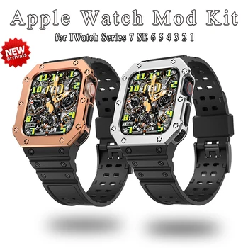 Metal Puhul Rihma Apple Watch Band 8 7 Ultra 38/40/41/42/44/45mm Kaitsta Kaitseraua Kate IWatch Serie 8 7/6/5/4/SE Naised, Mehed