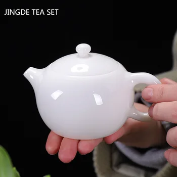 Hiina Stiilis Keraamika Tee Pot Käsitöö Xishi Filter Teekannud Majapidamiste Kohandatud Tea Maker Reisi Kaasaskantav Tee Set 120ml