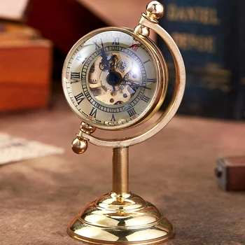 Kõrge Kvaliteediga Kuldne Mehaaniline taskukella Unikaalne Tabel Kell Kingitus Meestele Maailma Läbipaistev Kell Steampunk Tilk Laevandus часы