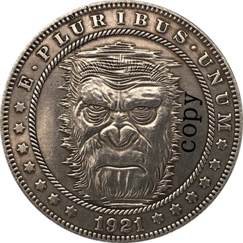 Hulkur Nikkel 1921-D USA Morgan Dollar MÜNDI KOOPIA Tüüp 120