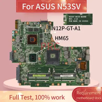 REV.2.0 ASUS N53SV Sülearvuti Emaplaadi HM65 N12P-GT-A1 DDR3 Sülearvuti emaplaadi