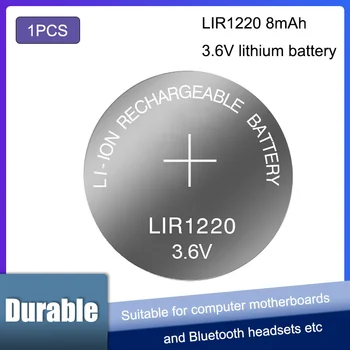 1tk/Palju LIR1220 3,6 V Laetava Mündi Raku Plaaster Transposon Uus Originaal Liitium-ioon Nupp Aku