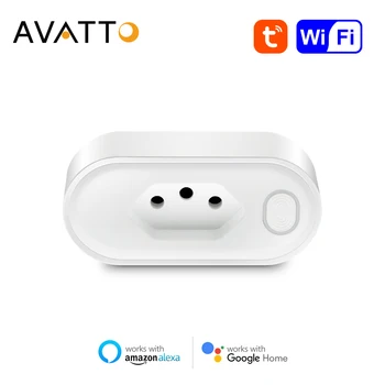 AVATTO Brasiilia 16A/20A WiFi Smart Plug Power Jälgida,Tuya Smart Elu APP Arukas Pistikupesa Turustusvõimalusi Töötab Google ' i Kodu,Alexa