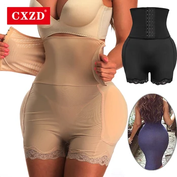 CXZD Tagumik Tõstja Kontrolli Aluspüksid Body Shape Võltsitud Pad Vaht Polsterdatud Hip Papud Tugevdaja Saak Tõstja Aluspüksid Naiste Shapewear