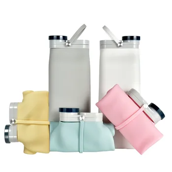 Reuseable Kokkupandav Vee Pudel,Portable Folding Pudel&Vee Pudel Klamber Seljakott,Sport Pudel Vett Lekib
