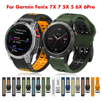 22 26mm Silikoon Smart Watch Rihma Garmin Fenix 7 7X 6X 6 Pro 5X 5Plus 3HR Forerunner935 Käevõru QuickFit Release Watchband