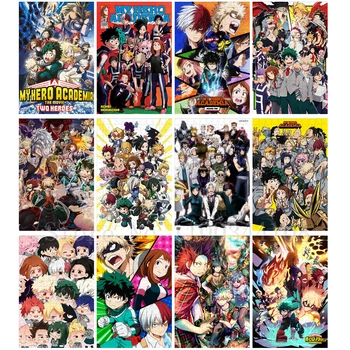 300/500/1000 Tükki Jaapani Anime Pusled Mõistatusi Täiskasvanutele, Minu Kangelane Akadeemia Puidust Mosaiikpildid Laste Intelligentsus, Haridus Mänguasjad