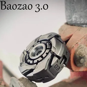 Stock Baozao 3.0 Topelt Avatud Armor Fidget Vurr EDC Tsirkooniumi Sulam, Güroskoop Täiskasvanud Metallist Anti Stress Mänguasjad Piirata