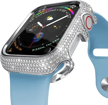 Metal Puhul Apple watch juhul 45mm 44mm 41mm 40mm Seeria 8 7 6 5 4 SE Luksus teemant kate iWatch 3 42mm 38mm kest