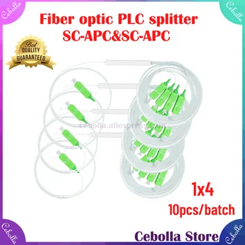 10tk/partii fiiberoptiliste PLC splitter KS-APC&KS-APC 1x2 1x4 1x8 1x16 G657A1 FTTH PVC 1m SM 0,9 mm Optilise kiu turustaja