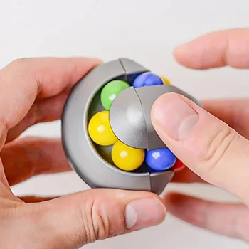 Pöörlev Magic Bean Sõrme Cube Gyro Täiskasvanute Stress Relief Spin Rant Puzzle Lastele Hariduse Mängu Marmor Jälgida Kuubiku Peal