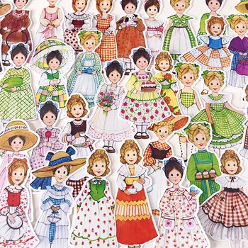 37PCS vintage nukk Kleebised Käsitöö Ja Scrapbooking lapsed mänguasjad raamat Dekoratiivne kleebis DIY Kirjatarvete