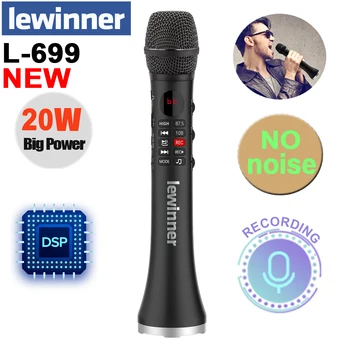 Lewinner L-699 Professionaalne Karaoke Mikrofon Wireless Speaker Kaasaskantav Bluetooth mikrofon telefoni kirje TF mängida