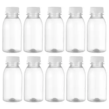 10tk Läbipaistev Vesi Pudelis Plastist joogipudelid 250ML Läbipaistev Plastik Piima Joogi Pudel Pudel Alam-Villimise