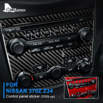 ÕHKKIIRUSE Kleebise Jaoks Nissan 370Z Z34 2009-Up Auto Päris Carbon Fiber Control Panel Cover Kleebised Sisekujundus Tarvikud