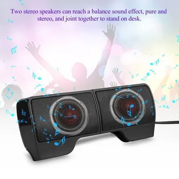 Kaasaskantav Soundbar Speaker 4.8 ft USB Powered Kaks 3D High Fidelity Sound Stereo Sülearvuti, sülearvuti, MP3 MP4 MP5 telefon PS