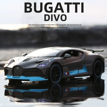 1/32 Sulamist Diecasts Bugatti DIVO Super Sport Auto Mudel Mänguasja Heli-Light Metal Autode Kere Sõiduk Lastele Mõeldud Mänguasjad, Lapsed Kingitusi