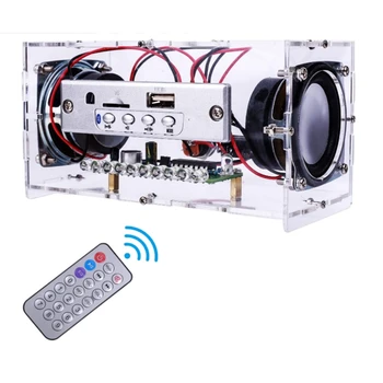 DIY Bluetooth-Kõlarite Komplekt koos LED Vilkuv Valgus Jootmise Projekti Mini-USB Kodu Stereo Heli Võimendi DIY Komplektid