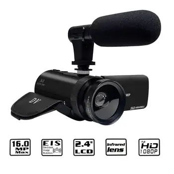 Täis-HD-1080P-Digital Video Kaamera Videokaamera YouTube ' i Vlogging Diktofon W/Mikrofon, lainurk-Objektiivi Fotograafia DV