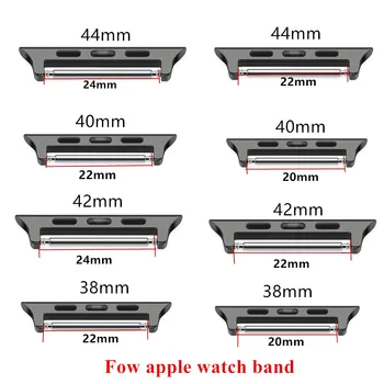 10tk/Palju Roostevabast Terasest Adapter 1:1 Apple Watch Band adapter Asendamine 38mm 40mm 42mm 44mm Rihm Pistik Tarvikud